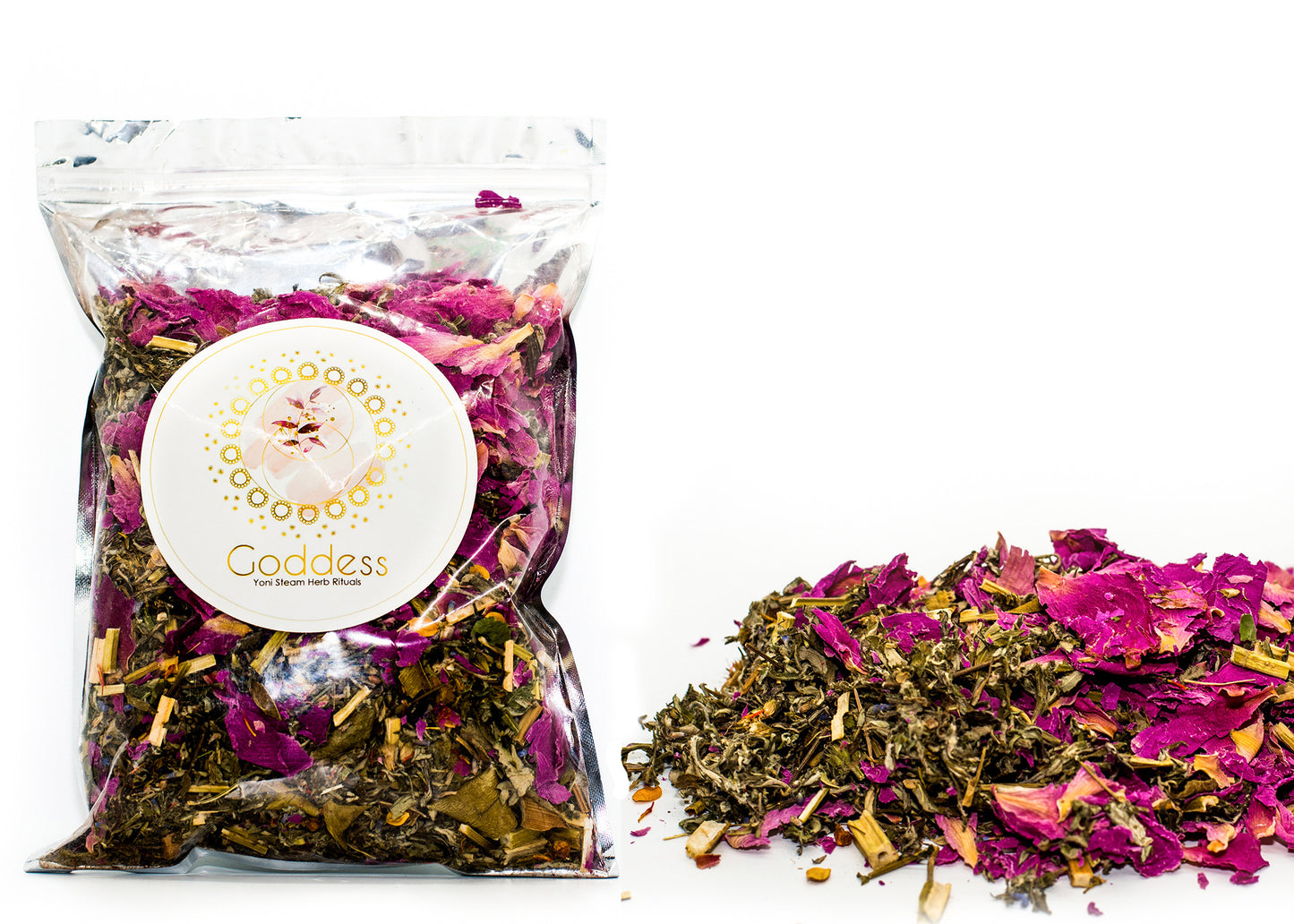 Soft and Moist Goddess Yoni 4oz Stem Herbs YONI STEAM HERBS V Steam Womb Wellness Detox Fertility Postpartum Vaginal Care